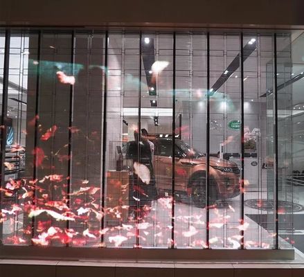 Il vetro trasparente dell'esposizione di LED di colore pieno 2.6-5.2mm ha condotto la parete per il centro commerciale